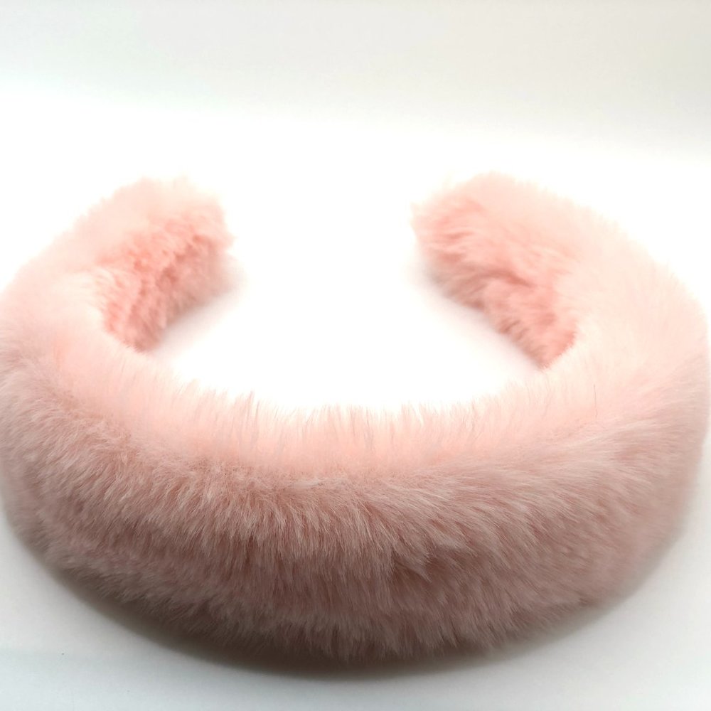 Fluffy Headband Hairband / Hair loop Rabbit fur for women